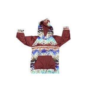 Tie-Dye Hoodie With Front Pocket & Hood 5/6